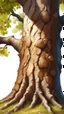 Placeholder: fill composition with the bark of an elm tree, digital painting