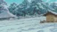Placeholder: Masterpiece, Clear sky, 1cabin, woods, maunten, snowy,
