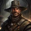 Placeholder: conquistador inspired fantasy townsguard sergeant digital art portrait