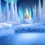 Placeholder: castello di cristallo bianco e oro ， cascata, diamanti, aurora boreale, ice and snow, blue and white, sole liscio e luminoso ， atmosfera di luce soffusa, effetto luce ， vaporwave colorato, concept art, dettaglio liscio ed estremamente nitido, dettaglio finemente regolato, altissima definizione , 8 k, motore irreale 5, messa a fuoco ultra nitida