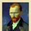 Placeholder: selfportrait painted by van gogh