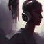 Placeholder: 8K resolution concept art portrait by Greg Rutkowski, DJ, headphones, performance