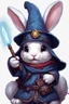 Placeholder: Cute bunny adventurer wizard dnd art realism