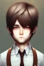 Placeholder: Shota, cute, brown hair, portrait, shy, blushing