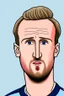 Placeholder: Harry Kane English football player cartoon 2d