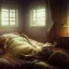 Placeholder: large cockroach asleep in bed, 8k resolution, high-quality, fine-detail, intricate, detailed matte, digital art, volumetric lighting, illustration, 3D octane render, brian froud, howard lyon, selina french, anna dittmann, annie stokes, lisa parker, greg rutowski