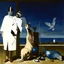 Placeholder: a cat and human flesh-like surgical instruments and universe-like a pigeon and neuralink, surrealism,minimalism,Painting By Adrian Ghenie, Rene Magritte, Salvador Dali, Lucian Freud