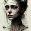 Placeholder: Singer Danish MØ face, Style cyberpunk, watercolor illustration by <John Kenn Mortensen> <agnes cecile> <Yoji Shinkawa>,