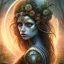 Placeholder: Lucy Lucrecia Tamayo Tabares, rusty metal, feathers, Dryad, fae, sidhe, ominous, nature, plants, wildflower, facepaint, dnd character portrait, intricate, oil on canvas, masterpiece, expert, insanely detailed, 4k resolution, retroanime style, cute big circular reflective eyes, cinematic smooth, intricate detail , soft smooth lighting, soft pastel colors, painted Renaissance style