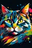 Placeholder: Discover the Perfect animal crazy cat Front Cover Design painting art logo