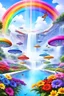 Placeholder: colors, very beautiful, flowers garden,rainbow, cité très futuriste ultra moderne, ufos rainbow, ufos fleet, intergalactic, birds, butterfly, cascades, falls