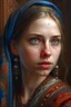 Placeholder: Portrait of a most beautiful young Russian woman, very beautiful detail hyperrealistic maximálist concept portrait art