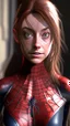 Placeholder: spiderman become beautiful girl , ultra realistic, 4k, ultra detail, full body