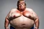 Placeholder: donald trump morbid obese and sweating without a shirt