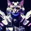 Placeholder: Cat, cyberpunk, natural tones, ornate and intricate detail , soft smooth lighting