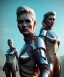 Placeholder: Ultra Realistic retro sci-fi movie scene, waist up view portrait, 5 clones blonde women, sweet young Kate moss face, perfect iris, glow eyes, face makeup, with weapon. Mars background, Retro sci-fi style, helmet, tight latex coat, fog, rain, soft color, highly detailed, unreal engine 5, ray tracing, RTX, lumen lighting, ultra detail, volumetric lighting, 3d, finely drawn, high definition, high resolution.