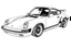 Placeholder: outline art for 1989 Porsche 911 Carrera coloring pages, white background, sketch style, full body, only use outline, clean line art, white background, no shadows and clear and well