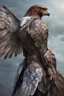 Placeholder: human that has falcon head and wings