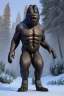 Placeholder: Hellhound Bigfoot hybrid, magnificent, majestic, Realistic photography, incredibly detailed, ultra high resolution, 8k, complex 3d render, cinema 4d.