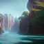Placeholder: A landscape made of water