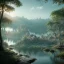 Placeholder: highly detailed, perfect lighting, lake landscape, magic forest, highly detailed, perfect composition, anime