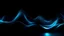 Placeholder: Abstract blue colors gradient wave on black background, blurry lights on dark noise texture, copy space