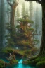 Placeholder: milf warrior, high-quality, fine-detail beautiful, breath-taking forest with gnarled trees, flowers, clear reflective lake, tranquil, stunning, 8k resolution, intricate, digital art, detailed matte, volumetric lighting, George Grie, Anne Dittman, Anne Stokes, Lisa Parker, Selina French, Alphonse Mucha