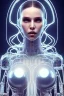 Placeholder: cyberpunk, glass body, women, portrai, open mouth, perfect skin, tron, cyborg , perfekt, real, dream, hr giger