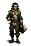 Placeholder: Dungeons and Dragons half-orc teenager. He is sixteen. He is a rogue he is gentle and kind. Tall and skinny. He is not handsome. He is lanky. He carries around a book and a pet mouse, Mysterious