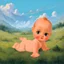 Placeholder: a baby doll like a 19th painting