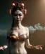 Placeholder: Ultra realistic, steampunk , , cabaret scene. Geisha Asian woman. alien, smoke, happy, color fog, people background, highly detailed, concept art, unreal engine 5, god rays, ray tracing, RTX, lumen lighting, ultra detail, volumetric lighting, 3d, finely drawn, high definition, high resolution.