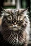 Placeholder: un gato enojado