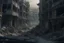 Placeholder: human design, breaking down into pieces, cinematic image, 16K observe a dystopian scenario, destroyed and abandoned city from a side close-up