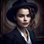 Placeholder: Woman portrait modern French beautiful elegant rich chic