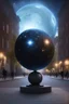 Placeholder: статуя на улице, Шар как планета/звезда: Превратим шар в визуализацию планеты, звезды или небесного тела. С помощью проекции, освещения и текстур можно создать ощущение реального космического объекта.