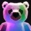 Placeholder: transparent multicolor crystal bear