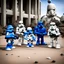 Placeholder: Smurfs meeting Imperial Stormtroopers