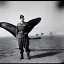 Placeholder: Orca soldier, WW2, Real photo, historical, world war whale, war of the whales