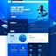 Placeholder: Design a user-friendly and visually appealing landing page for a sport website, prioritizing an intuitive user experience, blue colors