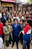 Placeholder: Opening shot: A noisy public place with a small and tense crowd gathered around Dr. Shumukh, a 10-year-old girl, a fierce and confident business leader. Dr. Shumukh is a commanding voice; Ladies and gentlemen, comrades and loyalists, thank you for being here today. We stand on the brink of change, about to regain what is right for us, (he lifts his fist) [cut shots from the crowd, capture their concentrated expressions and intense energy see the design etched on your faces.