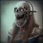 Placeholder: viking zombie with filled with blue light, hr giger, scary, steam punk, realistic, made in octane, cinematic, ultra-realistic, extremely detailed octane rendering, 8K, VRAY Super Real ar 2:3, dof photorealistic futuristic 50mm lens hard lighting dark gray tintype photograph, realistic lighting, sepia color