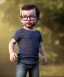 Placeholder: Jean LUC Goddard toddler, full body, dramatic lighting, hyper realistic