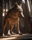 Placeholder: Antropomorfic Wolf , unreal engine 5, concept art, art station, god lights, ray tracing, RTX, lumen lighting, ultra detail, volumetric lighting, 3d