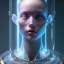 Placeholder: Closeup of a young wizard in a glass laboratory, 4k, Highly Detailed, Masterpiece, Pretty but evil Face, perfect eyes, Digital Illustration, Cinematic Lighting, Realistic, Sharp Focus, Centered, Beautifully Lit, Bioluminescent by Stanley Artgerm Lau