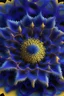 Placeholder: Fractal 3d deep closeup of a fractal flower deep purples blues and yellows photorealistic 8k resolution symmetrical