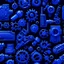 Placeholder: blue mechanical parts, cyberpunk style, black background