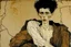 Placeholder: painting of a figure with the life-filled void of an empty existence, egon schiele masterpiece