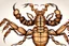 Placeholder: Detailed, illustration, realistic, symmetrical, scorpion, realistic.