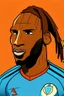 Placeholder: Didier Drogba Footballer ,cartoon 2d