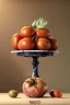 Placeholder: renaissance style still life composite by Raviolis dish with natural tomato, albahaca, olives, olive oil. moisture, art, natural, ornaments, marble, gold, high kitchen, smooth, gradient color background, unreal engine 5, ray tracing, RTX, lumen lighting, ultra detail, volumetric lighting, 3d.